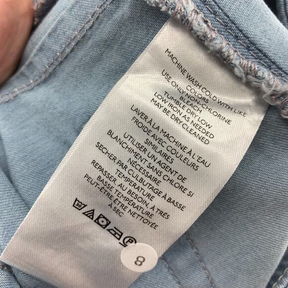 NWT Free People x We the Free In My Feelings Sz XS Pull On Mid Rise Crop Jeans - Picture 5 of 8